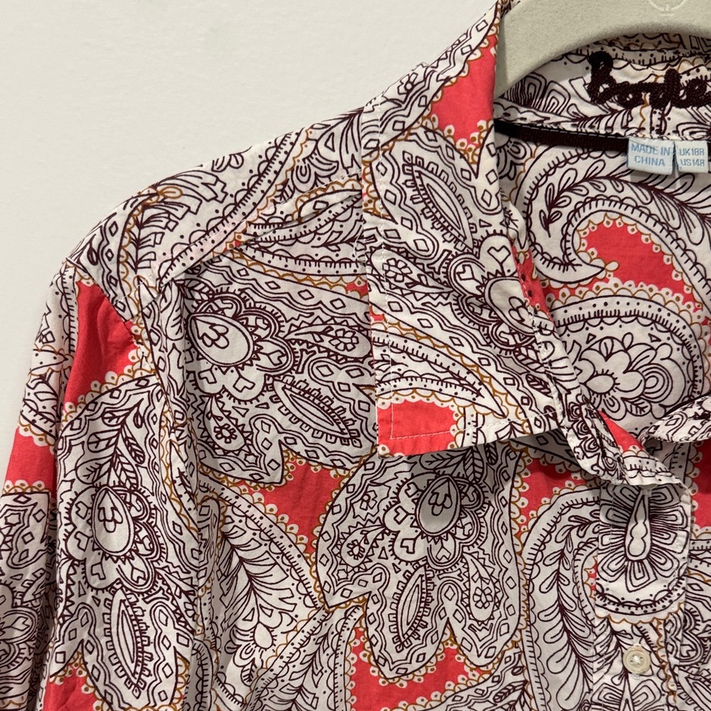 Boden Paisley Button Down Shirt - Picture 3 of 7
